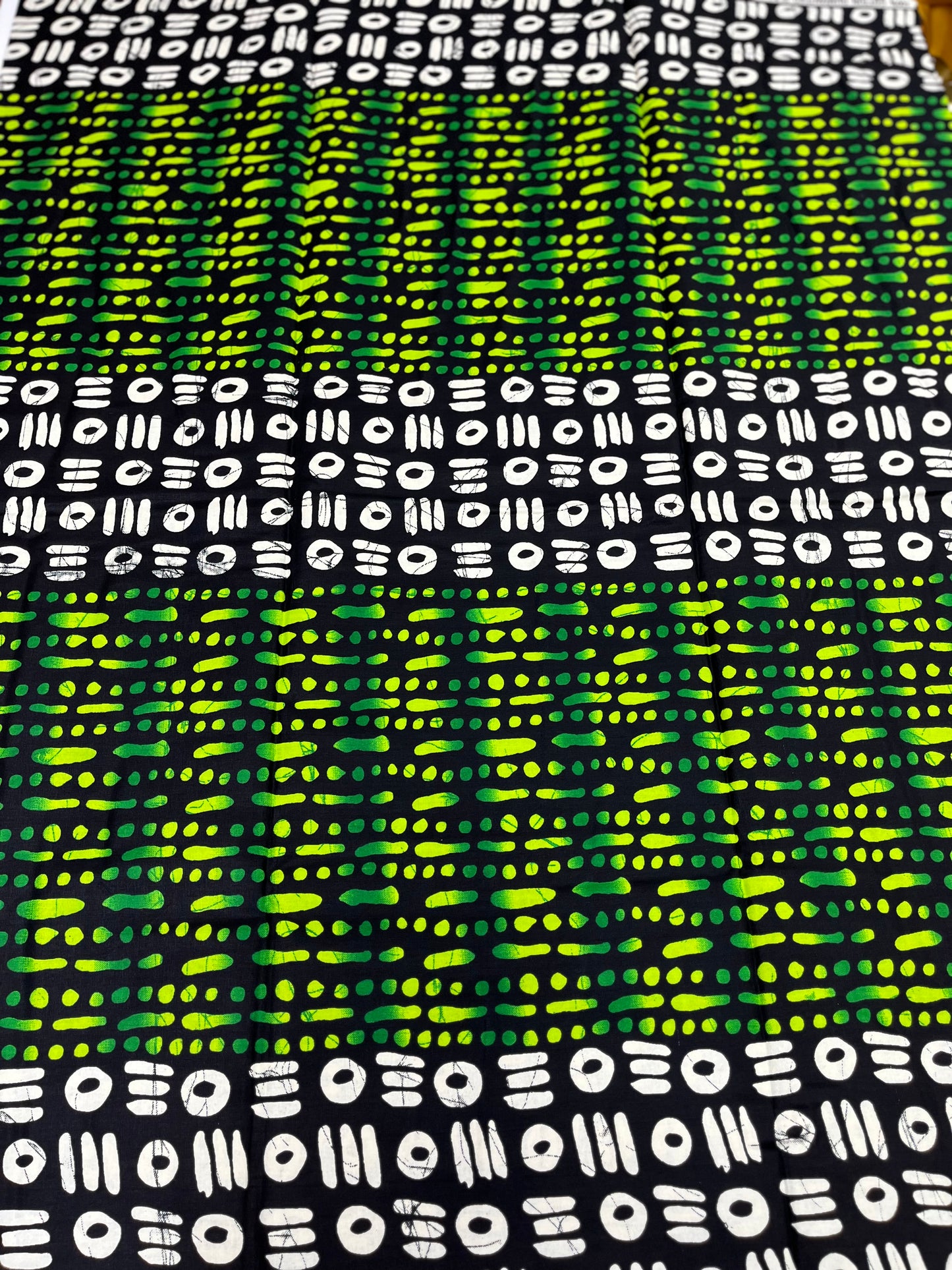 Bold Green Mud-Cloth Inspired African Print – 100% Cotton