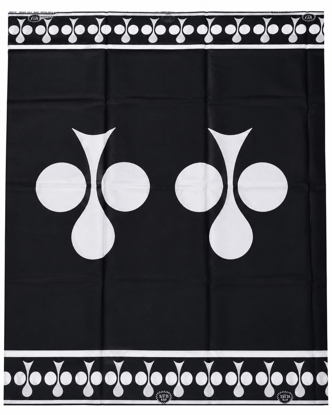 Black & White Premium Wax Print Fabric – 6 Yards