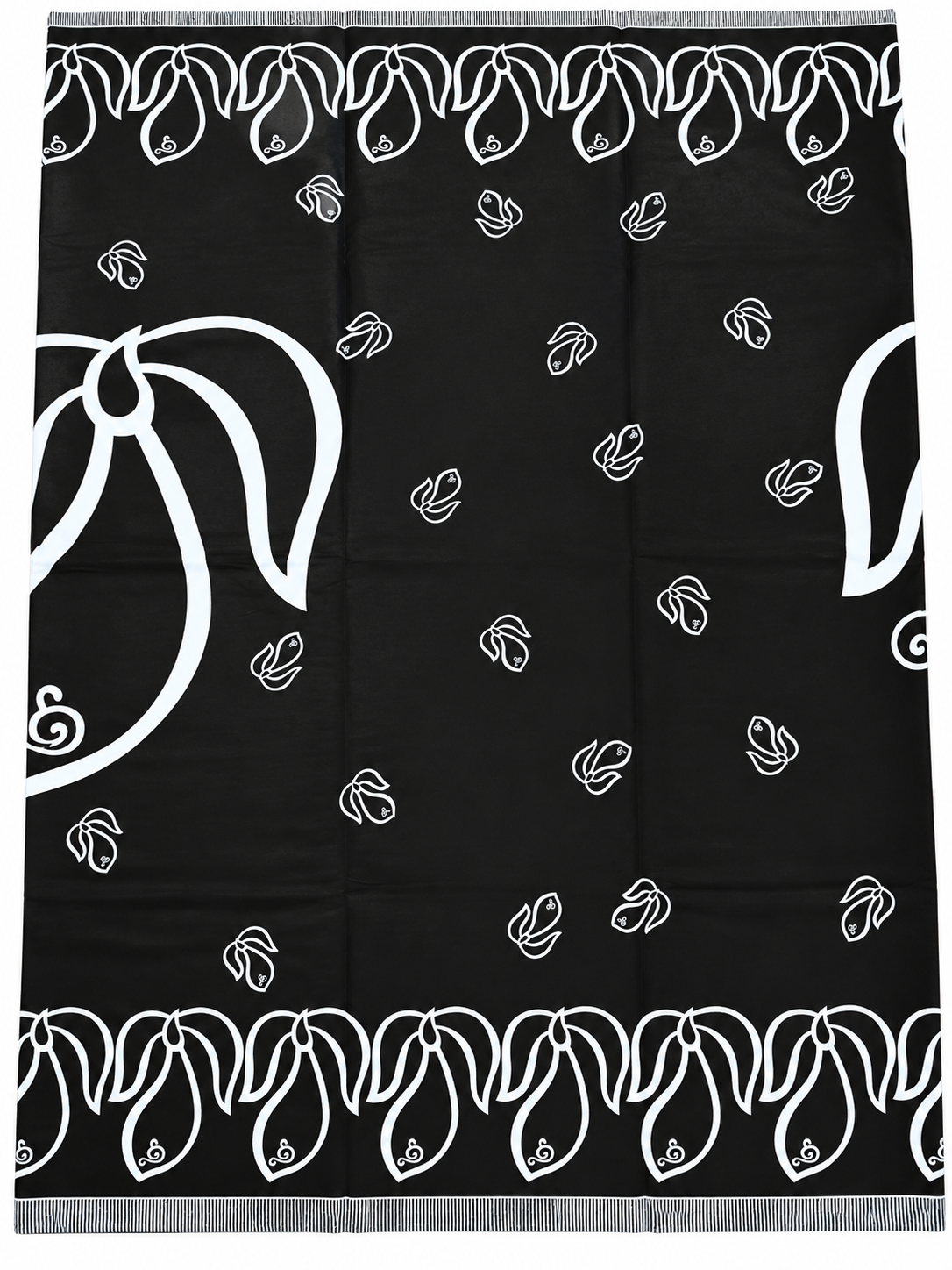 Black & White African Print Fabric – 6 Yards