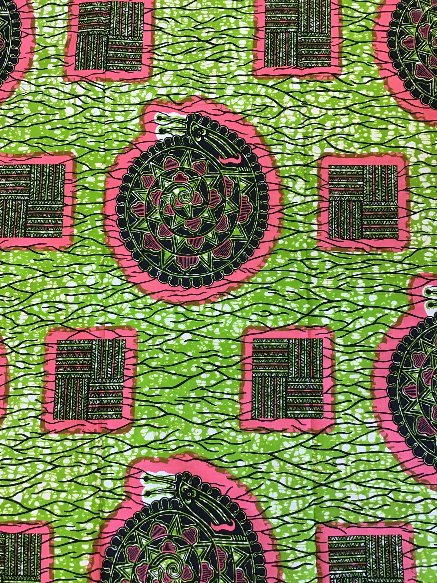 African wax black Print