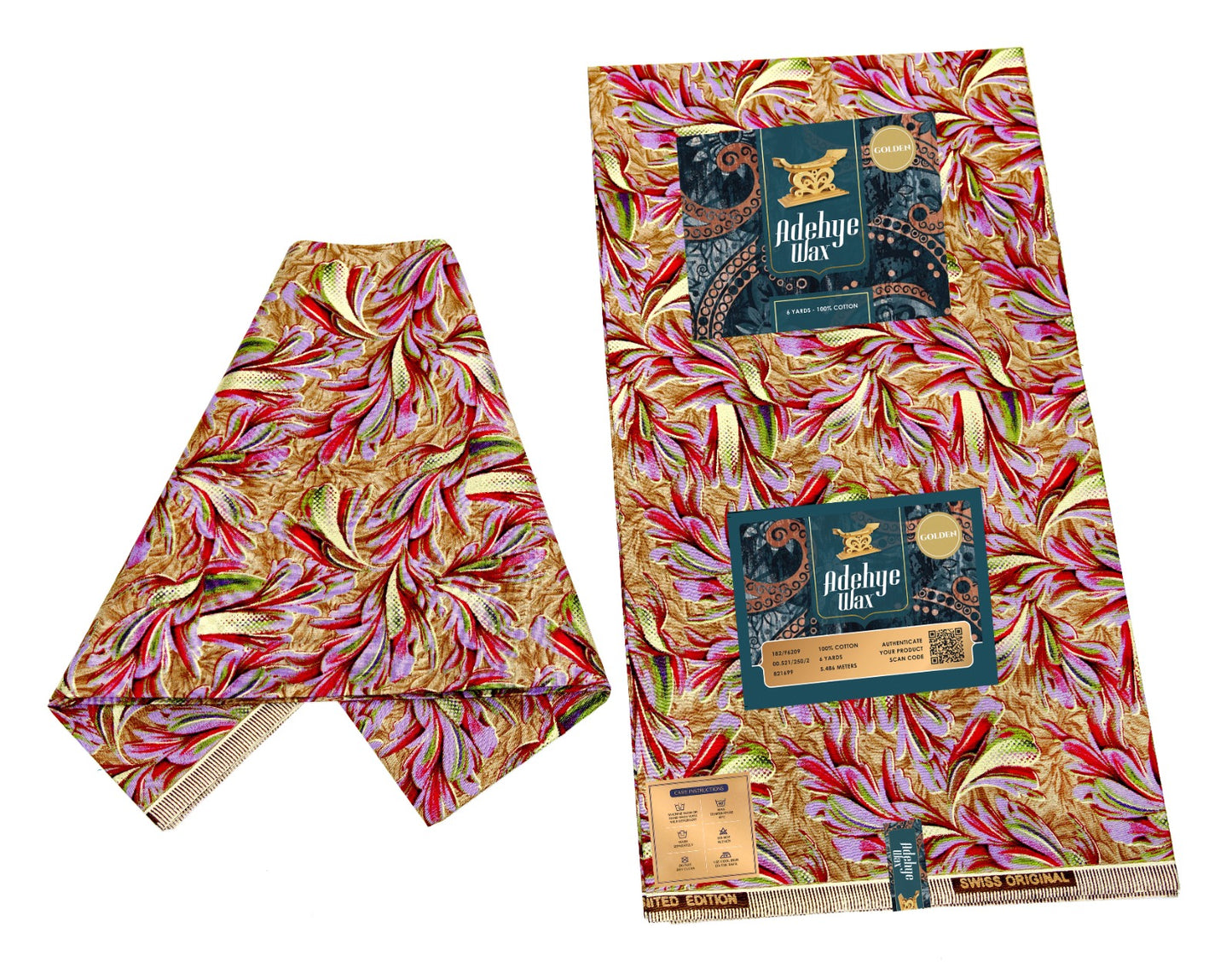 Java Golden print fabric 