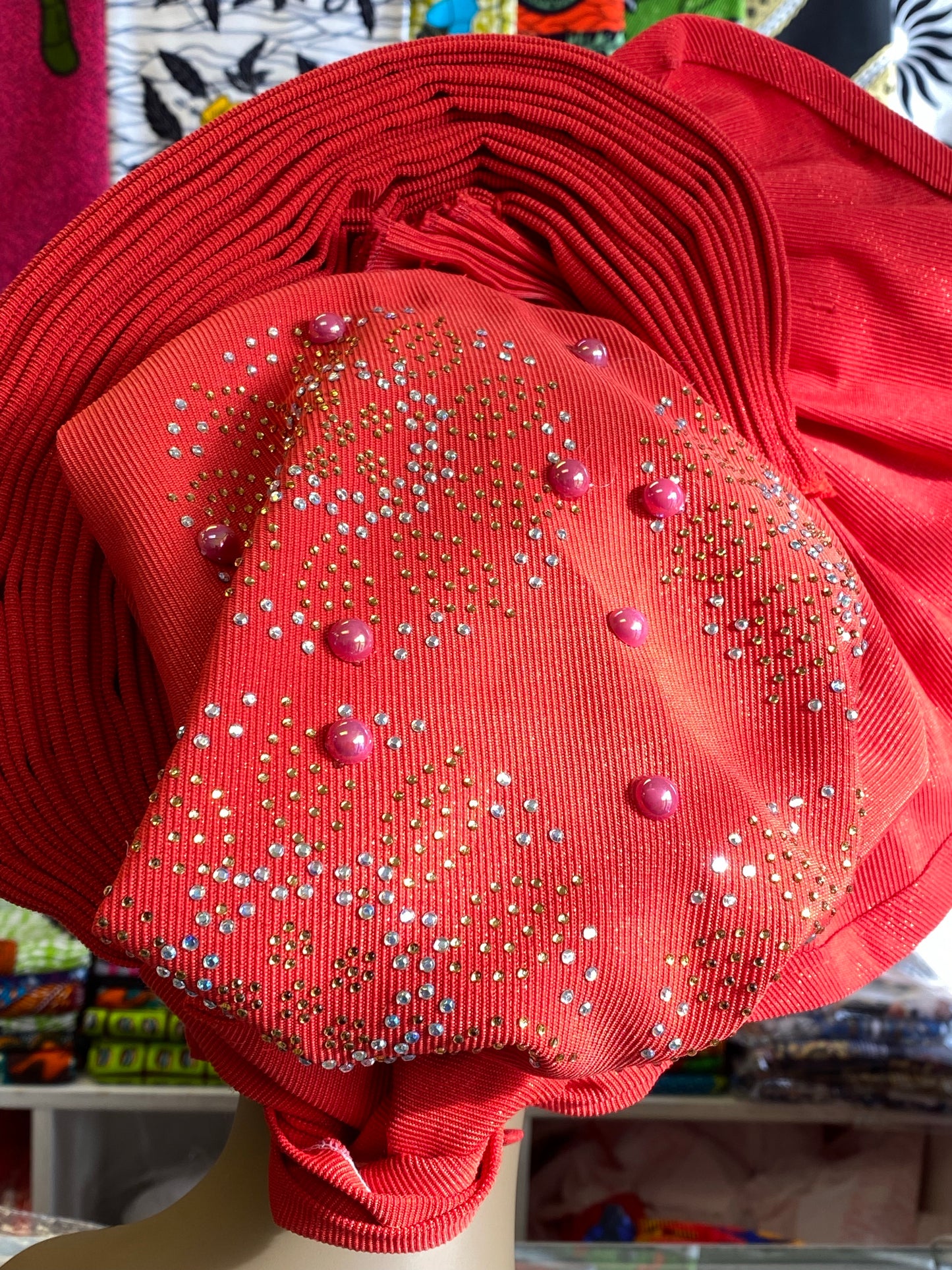 Auto gele Head tie