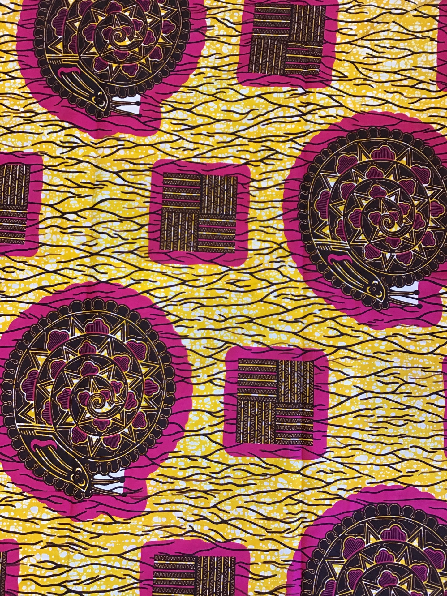 African wax black Print