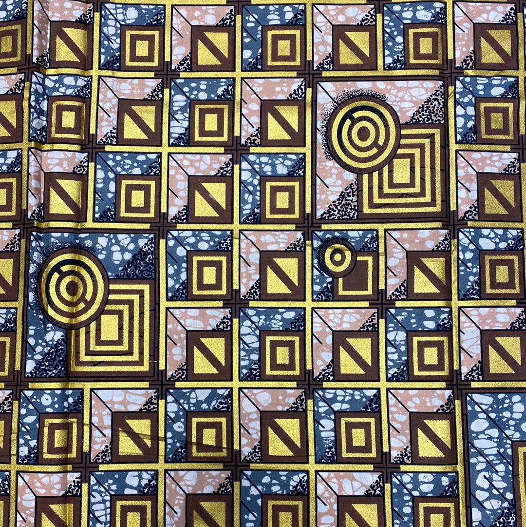 Embellished with gold print 100% cotton