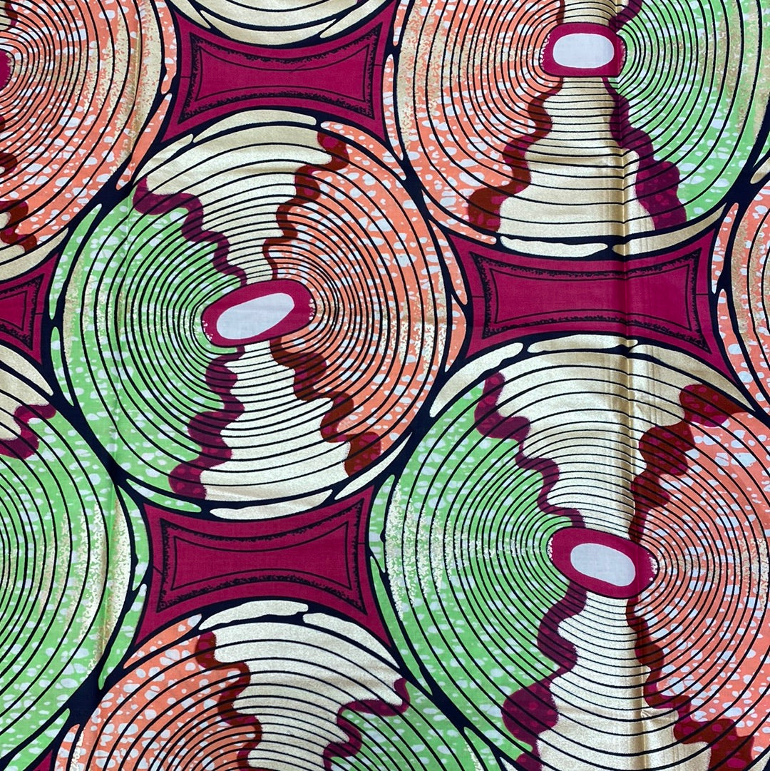 Embellished with gold Print 100% Cotton