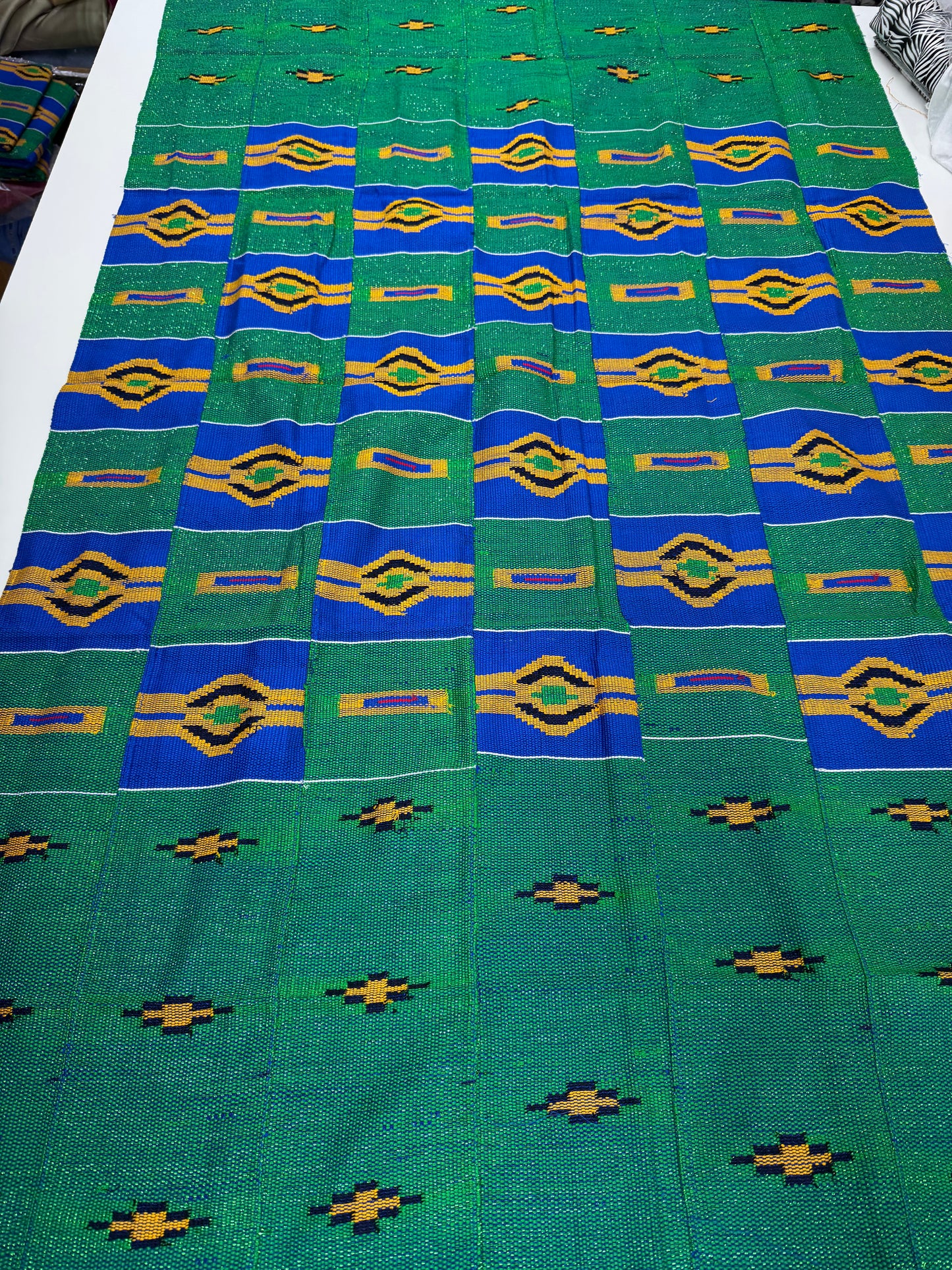 Authentic Ghana Bonwire Handwoven Kente Fabric