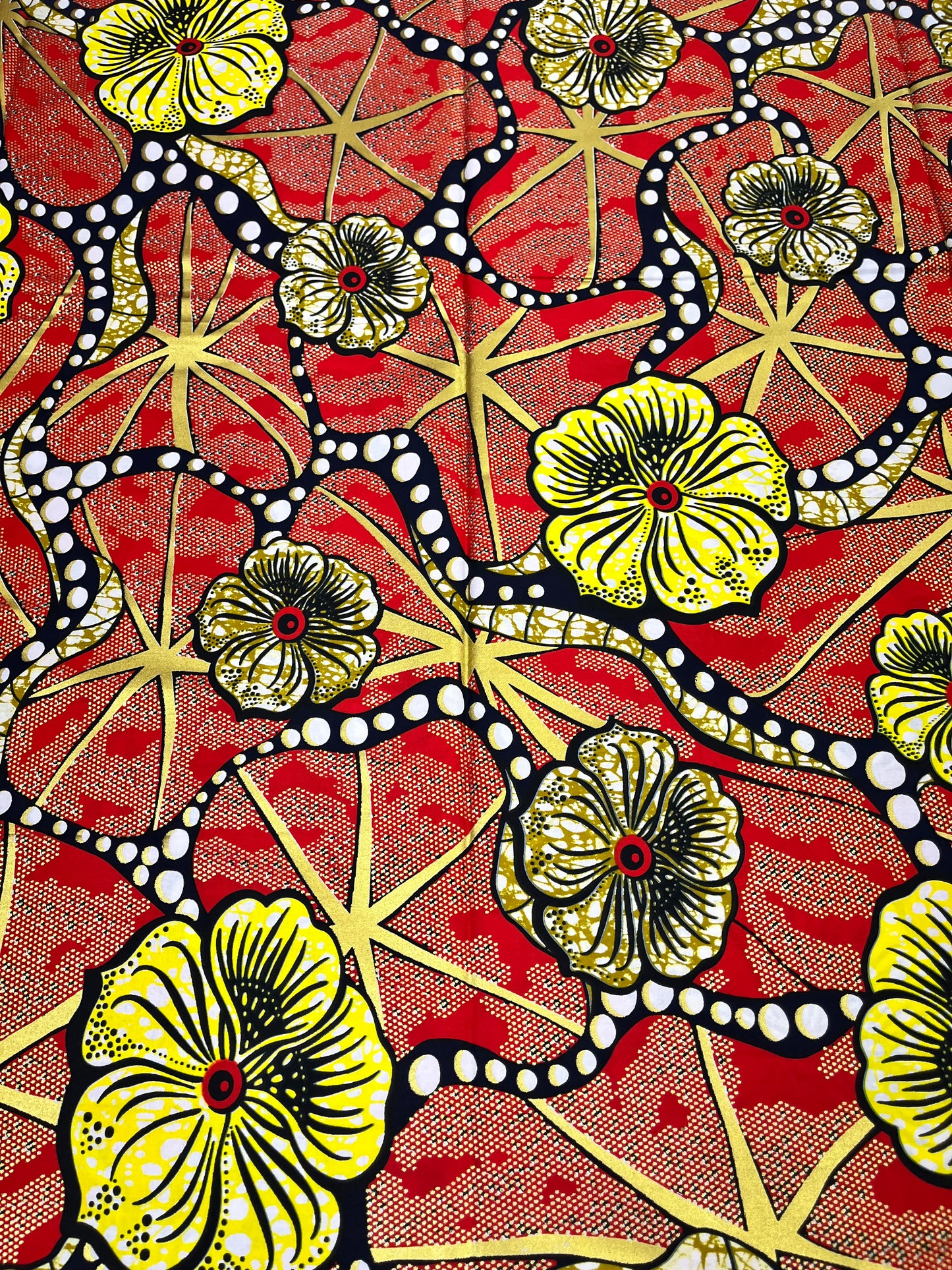Embellish with gold print 100% cotton