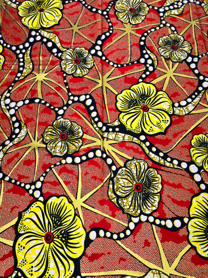 Embellish with gold print 100% cotton