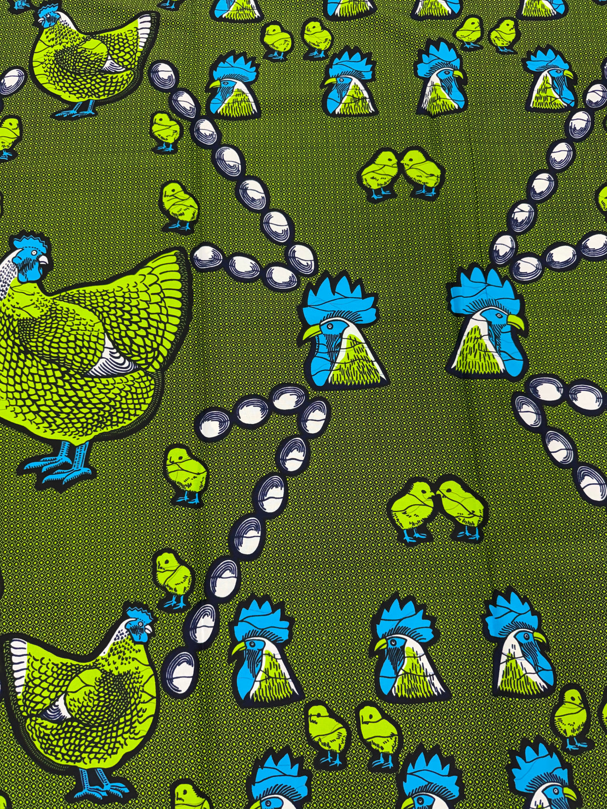Blue & Yellow Corset Butterfly African Print Fabric — Sold by the Yard