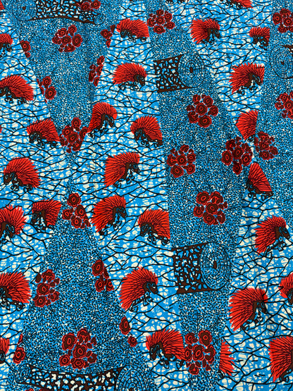 Premium African Print Fabric – Full 6-Yard Piece