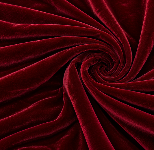 Luxury Non-Stretch Velvet Fabric by the Yard – 58/60” Wide