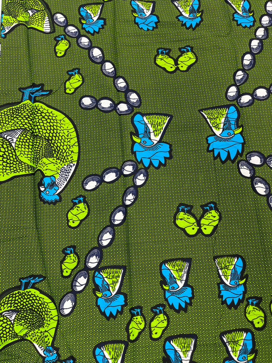 African print fabric sold by the yard￼