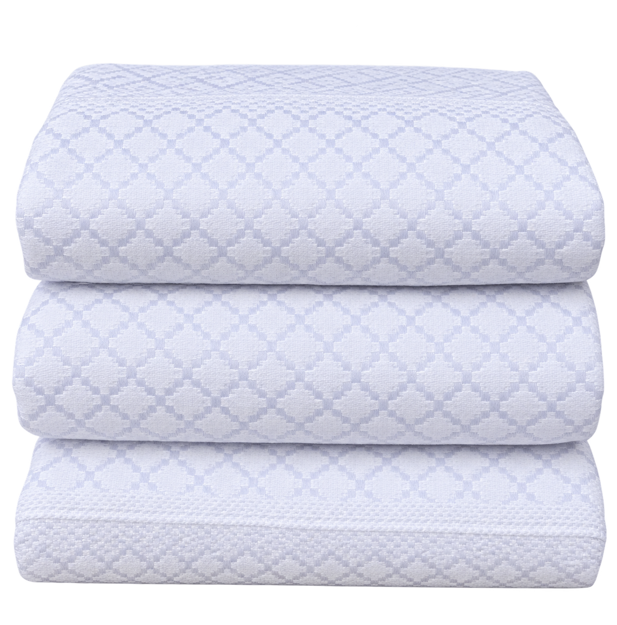 Authentic Woven Kente Fabric - White