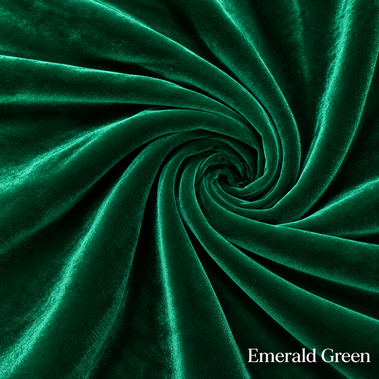 Emerald Green Velvet Fabric
