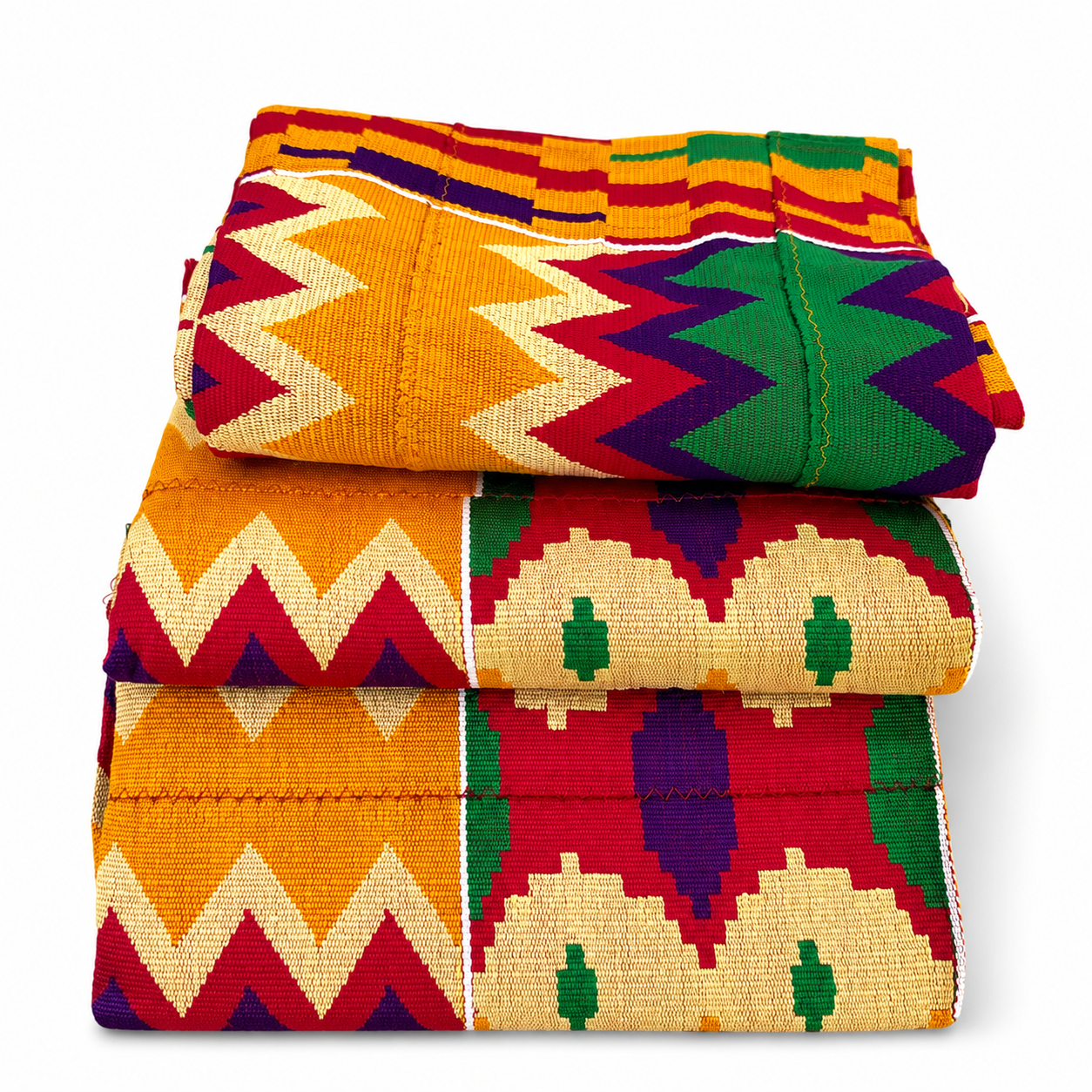 Authentic Ghana Bonwire Handwoven Kente Fabric