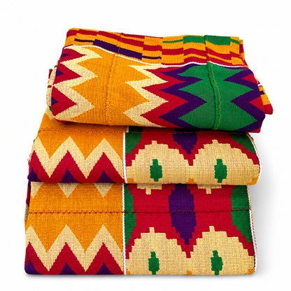 Authentic Ghana Bonwire Handwoven Kente Fabric