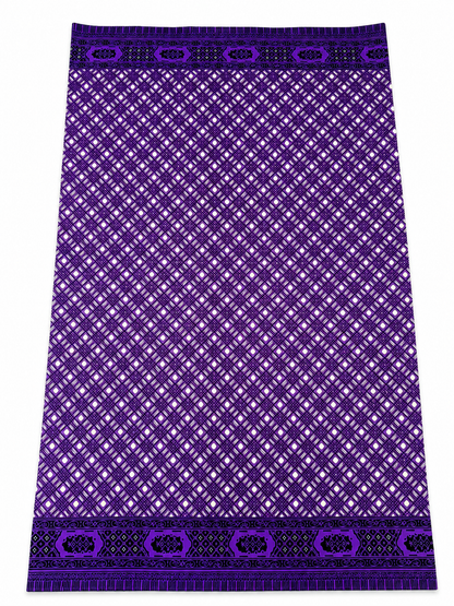 Premium Black & White African Print Fabric – Full 6-Yard Piece