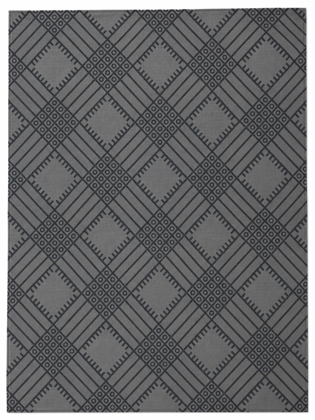 Black-on-Black African Wax Print Fabric