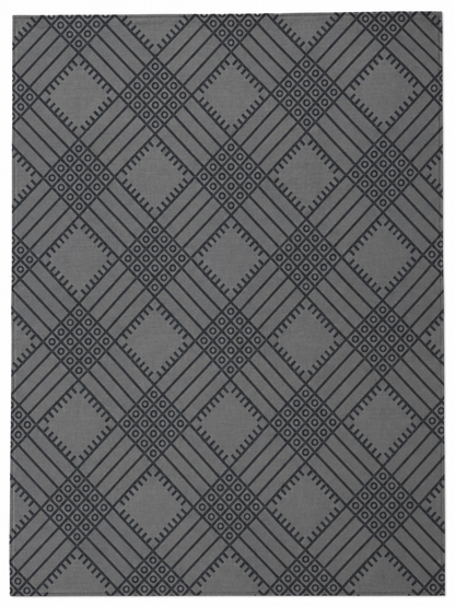 Black-on-Black African Wax Print Fabric