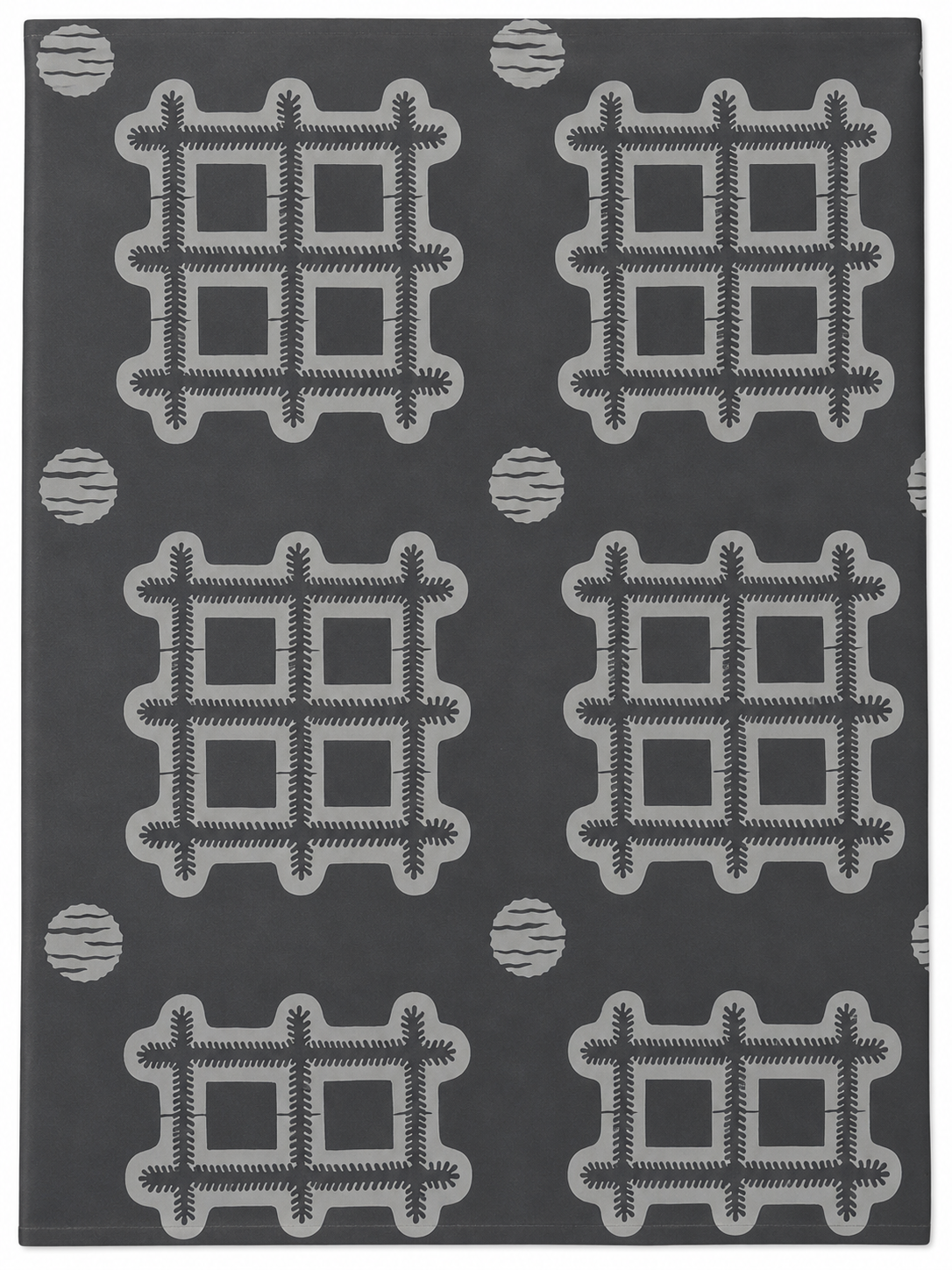 Black-on-Black African Wax Print Fabric