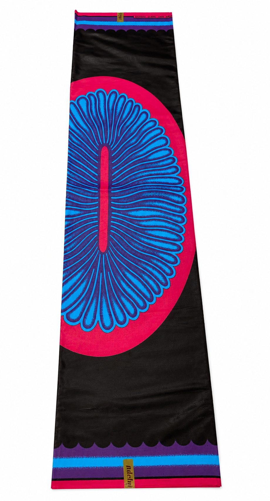Royal Blue & Fuchsia Super Java Wax Print Fabric