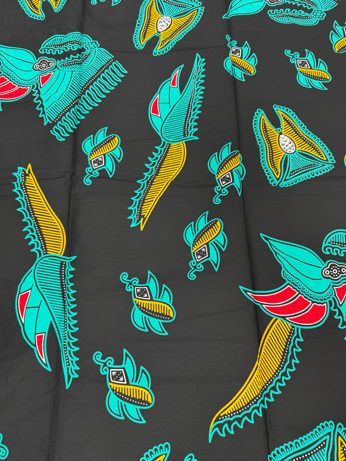 Premium African Wax Print Fabric – 6 Yards
