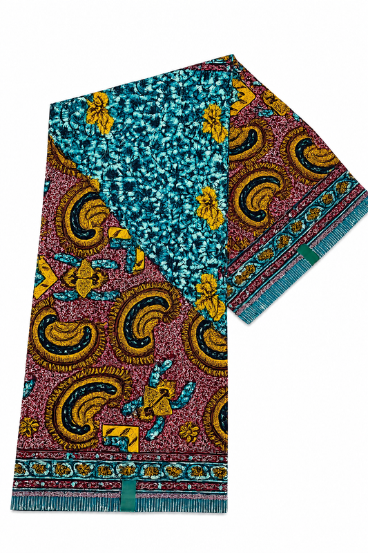 African Print Wax Fabric – 6 Yards