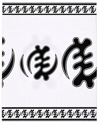 Black & White Premium Wax Print Fabric – 6 Yards | Bold African Print Cotton