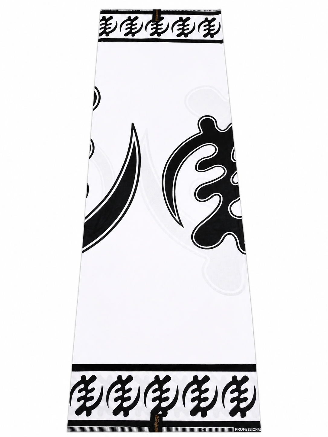 Black & White Premium Wax Print Fabric – 6 Yards | Bold African Print Cotton