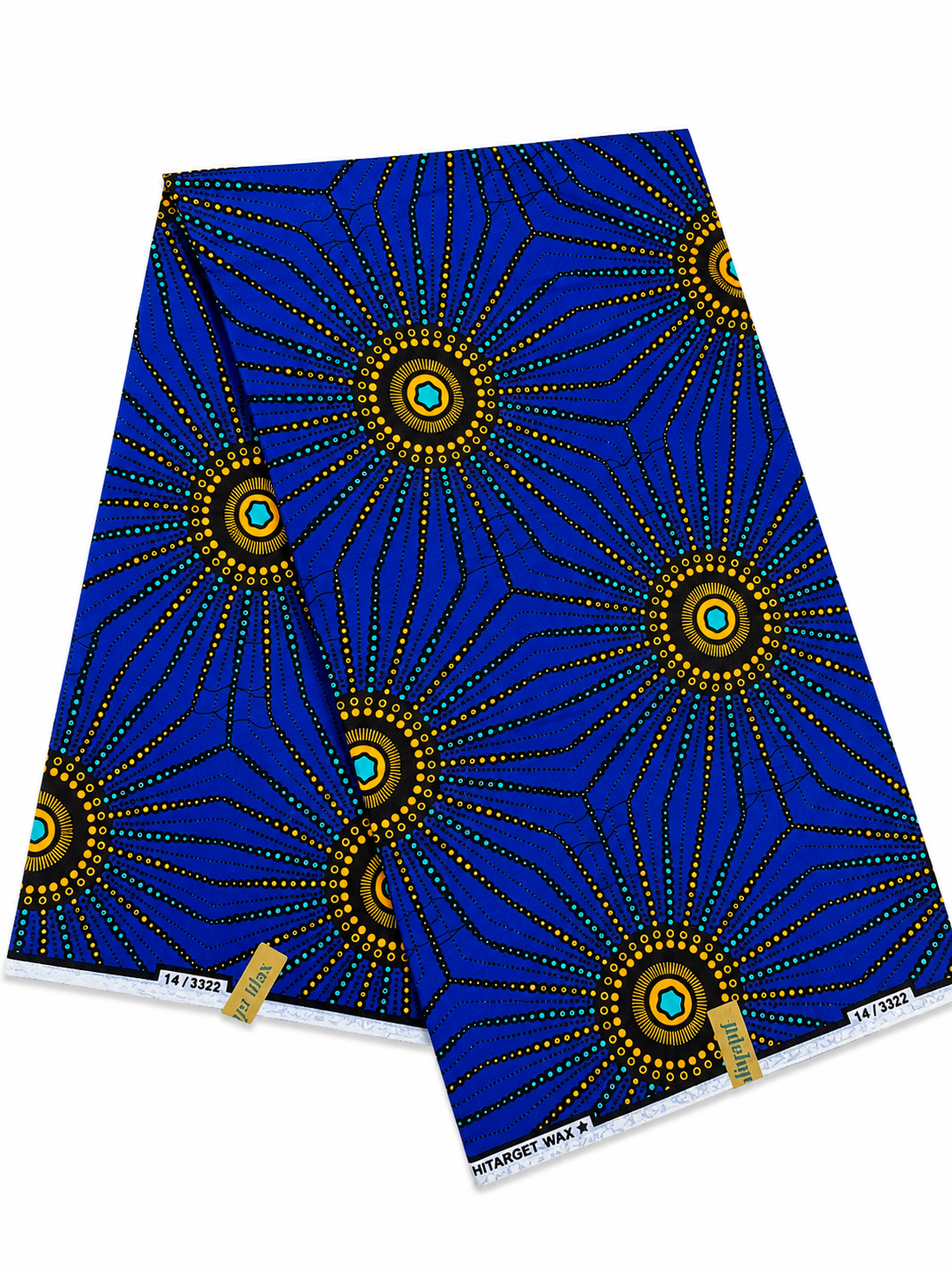 Royal Blue African Wax Print Fabric