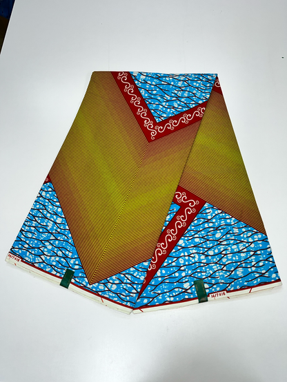 Bold Geometric  Wax Print Fabric