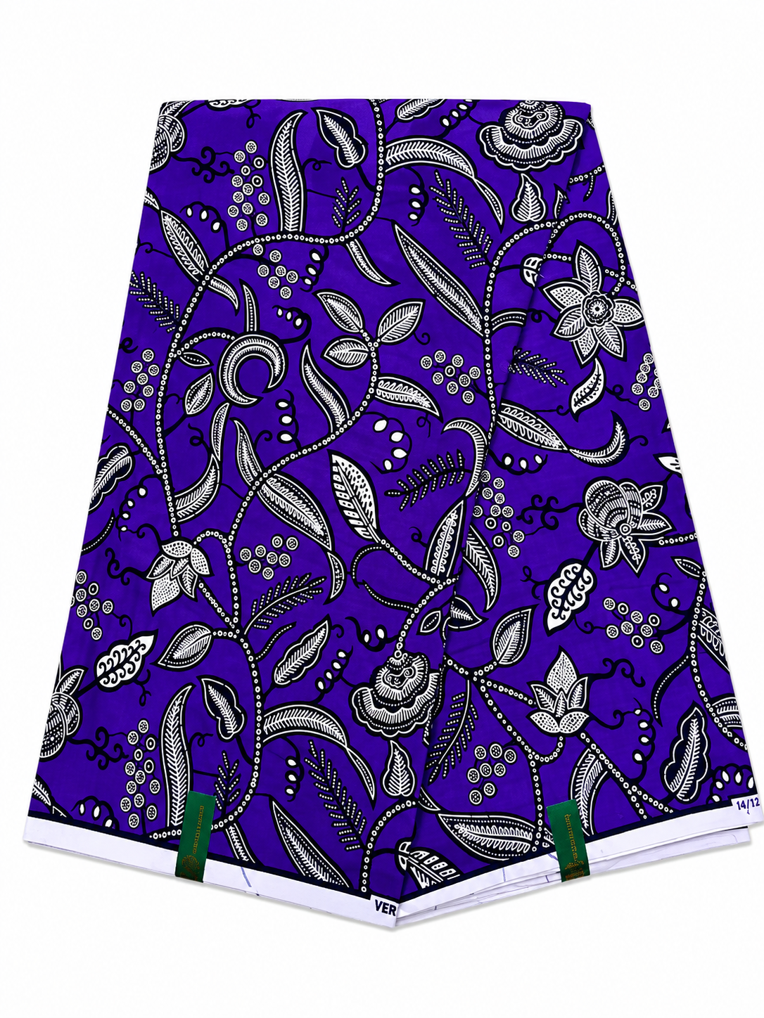 Purple Floral Cotton Print Fabric