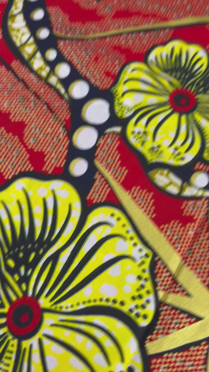 Embellish with gold print 100% cotton