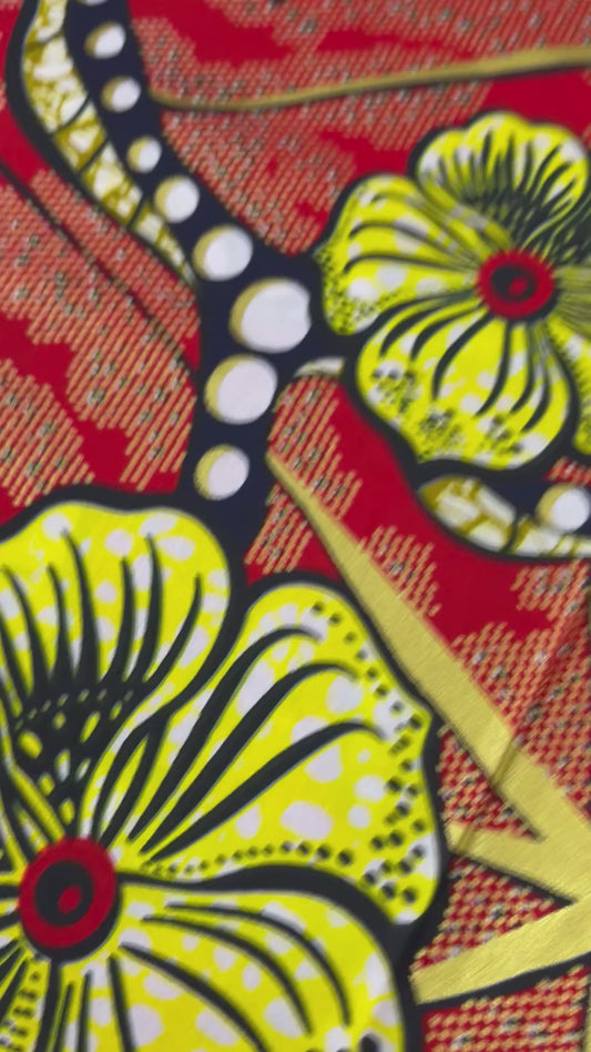 Embellish with gold print 100% cotton