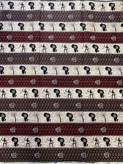 One yard bundle African print fabric 4 pieces